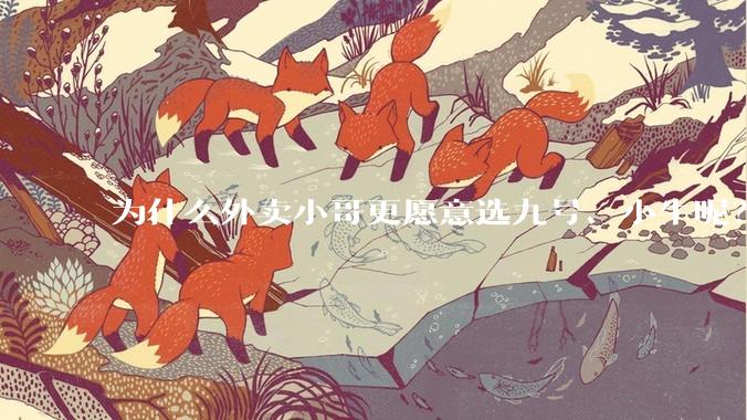 为什么外卖小哥更愿意选九号、小牛呢？