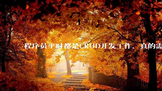 程序员平时都是CRUD开发工作，真的需要深入理解原理性的知识点吗？