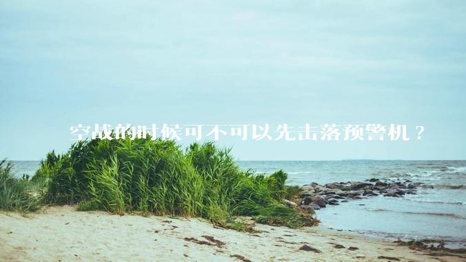 空战的时候可不可以先击落预警机?